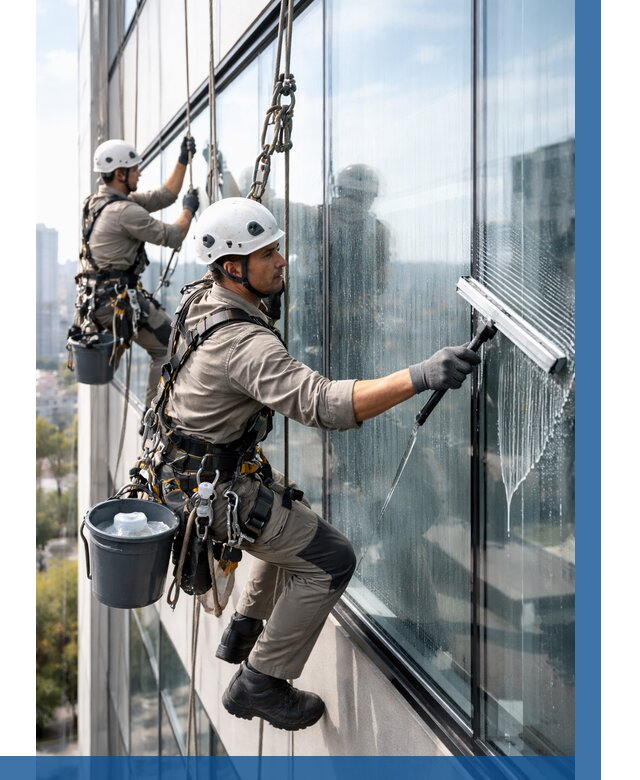 Мойка окон альпинистами в Новокуйбышевске от 4609 р. | ВЫСОТНИК-Нвб