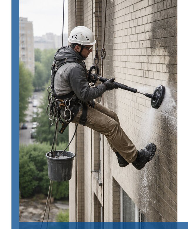 Очистка фасада от копоти в Новокуйбышевске профессионально и безопасно