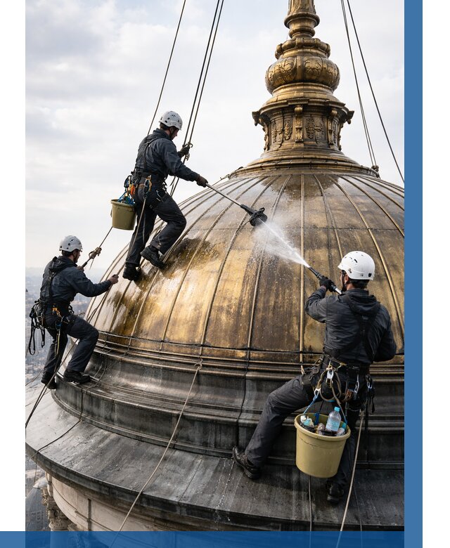 Мойка куполов и шпилей в Новокуйбышевске от 8194 р. - заказать | ВЫСОТНИК-Нвб