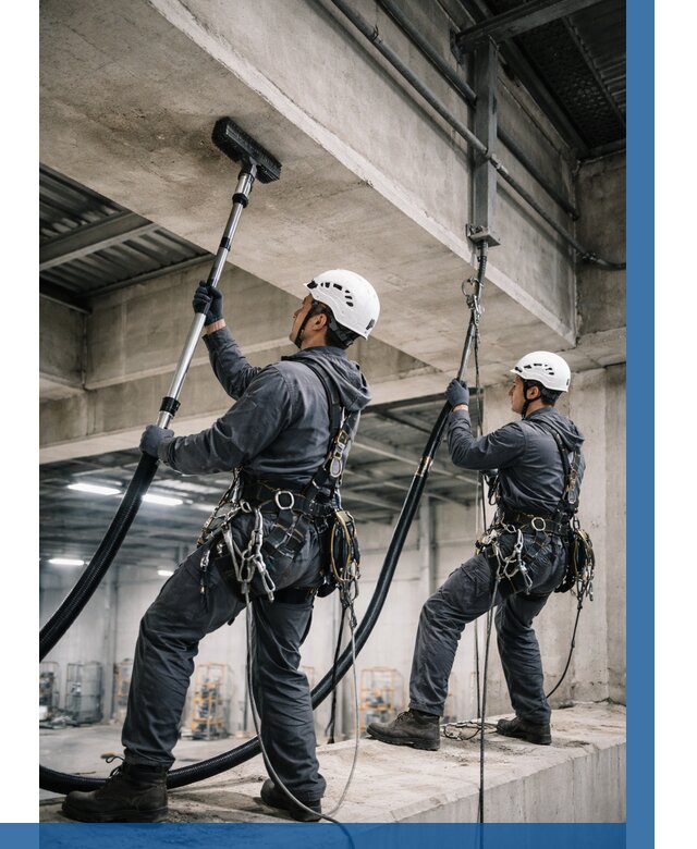 Обеспыливание потолочных конструкций в Новокуйбышевске от 256 р. |ВЫСОТНИК-Нвб