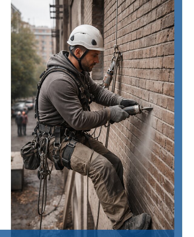 Расшивка кирпичных швов в Новокуйбышевске от 615 р. | ВЫСОТНИК-Нвб