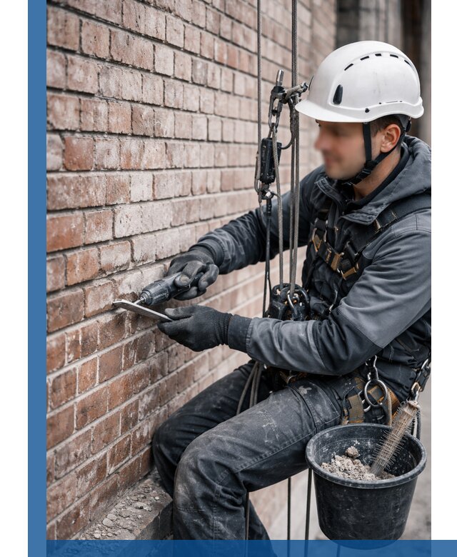 Расшивка кирпичных швов фасадов и стен, ремонт в Новокуйбышевске