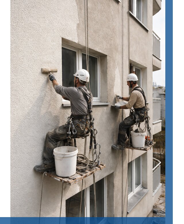 Нанесение короеда на фасад в Новокуйбышевске от 461 р. | ВЫСОТНИК-Нвб