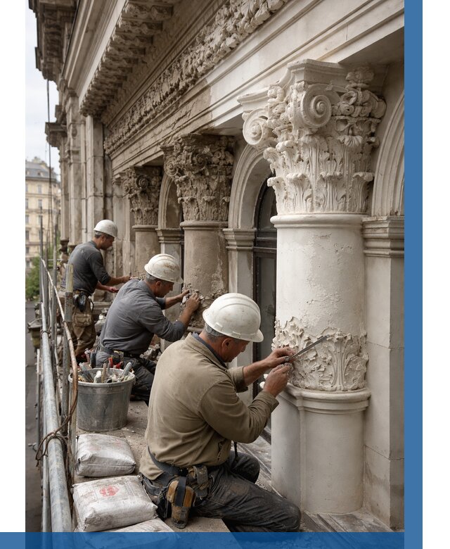 Реставрация фасадной лепнины в Новокуйбышевске от 2561 р. | ВЫСОТНИК-Нвб