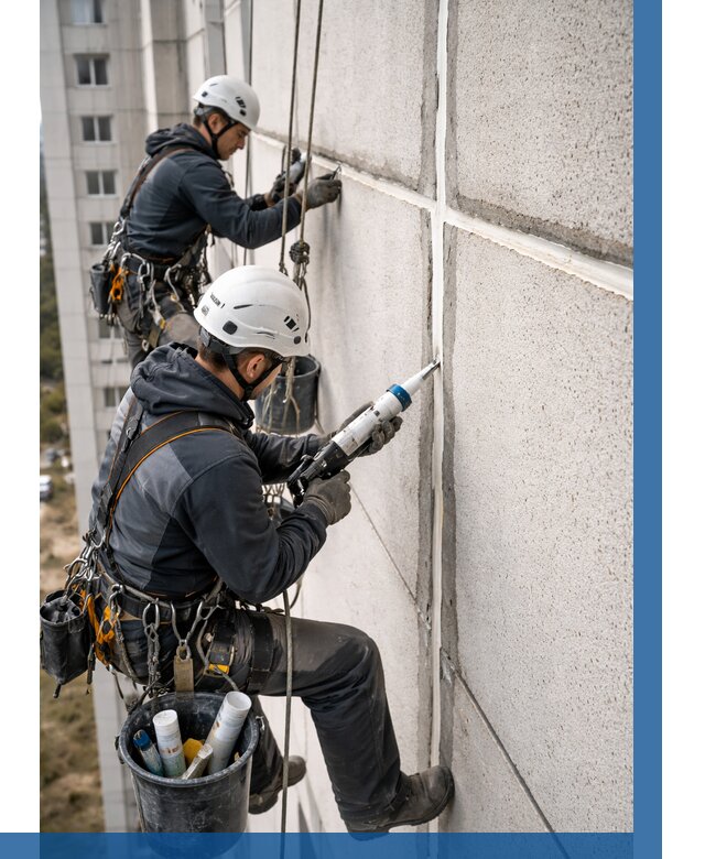 Герметизация межпанельных швов в Новокуйбышевске от 717 р. | ВЫСОТНИК-Нвб