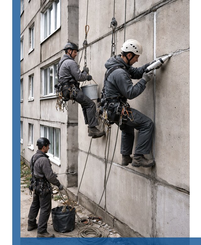 Герметизация межпанельных швов в Новокуйбышевске с гарантией герметичности