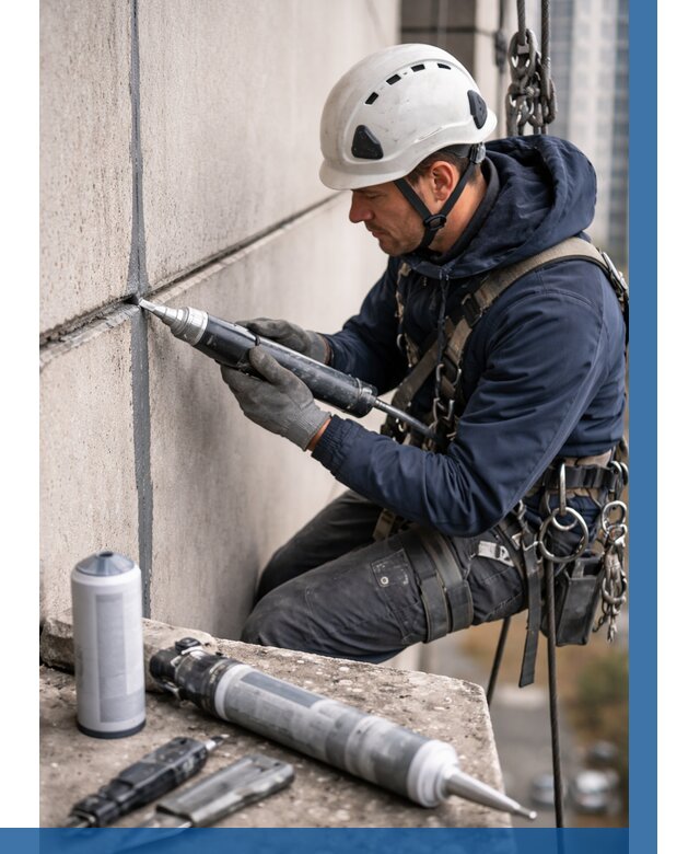 Вторичная герметизация швов в Новокуйбышевске от 461 р. | ВЫСОТНИК-Нвб