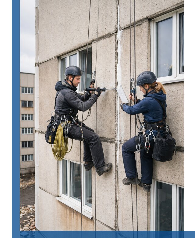Герметизация межпанельных швов тёплым швом в Новокуйбышевске