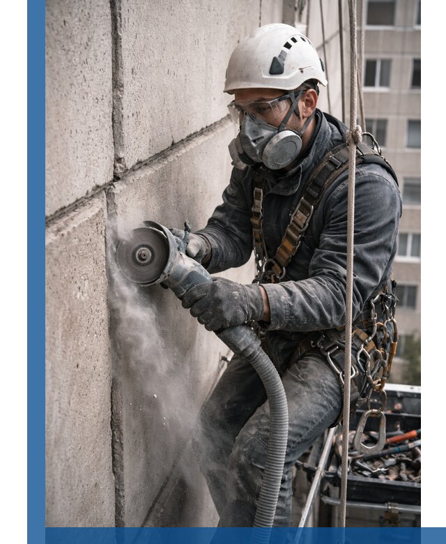 Штробление межпанельных швов в Новокуйбышевске качественно и быстро