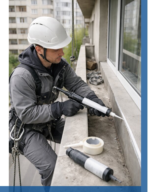 Герметизация швов лоджии в Новокуйбышевске от 4609 р. | ВЫСОТНИК-Нвб