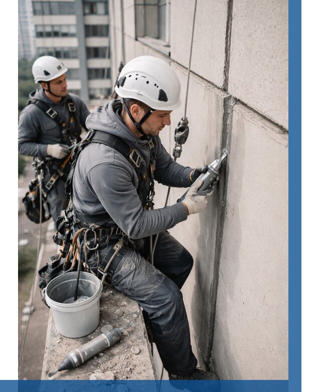 Ремонт деформационных швов здания в Новокуйбышевске от 1024 р. | ВЫСОТНИК-Нвб