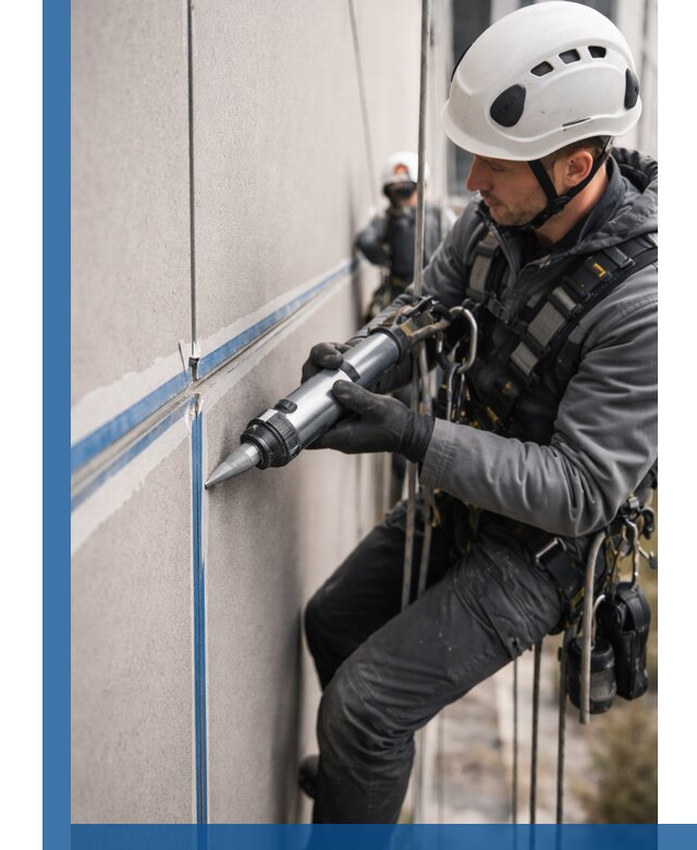 Герметизация стыков фасадных панелей в Новокуйбышевске качественно и быстро