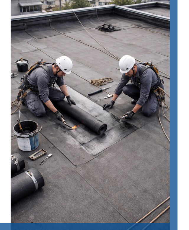 Ремонт мягкой кровли под ключ в Новокуйбышевске от 717 р. | ВЫСОТНИК-Нвб