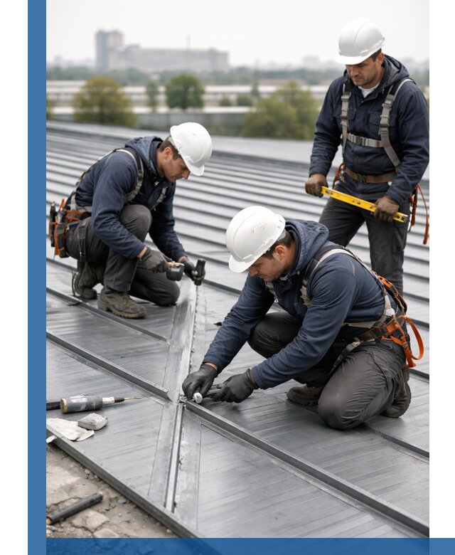 Ремонт фальцевой кровли в Новокуйбышевске срочно и качественно