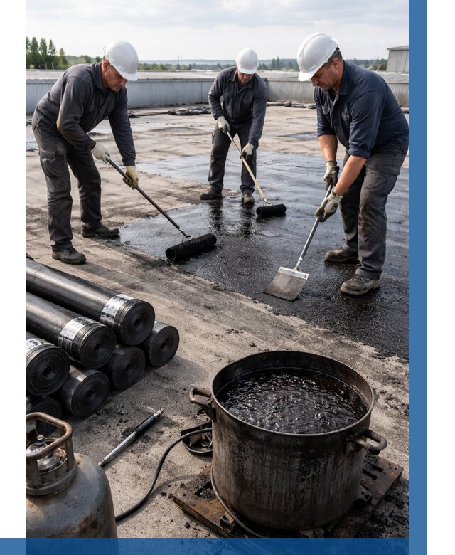 Гидроизоляция кровли мастикой в Новокуйбышевске от 615 р. | ВЫСОТНИК-Нвб