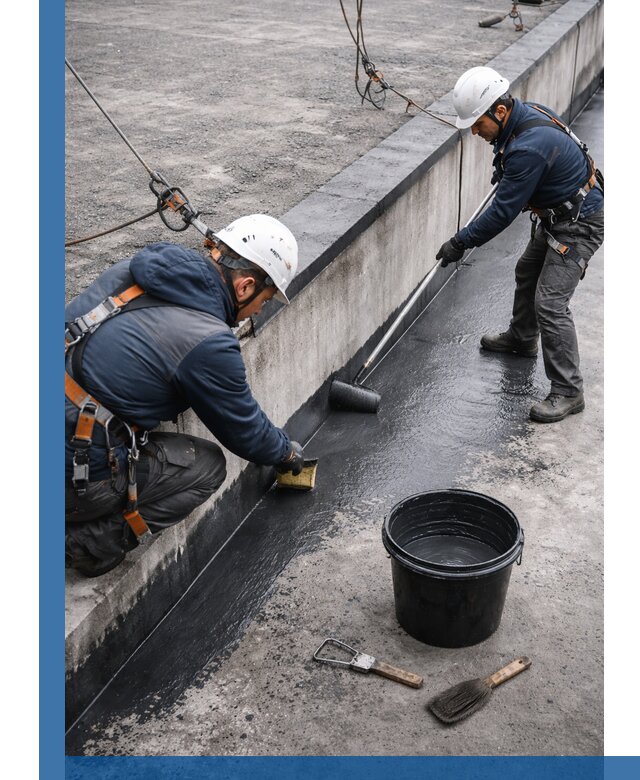 Гидроизоляция кровли жидкой резиной профессионально в Новокуйбышевске