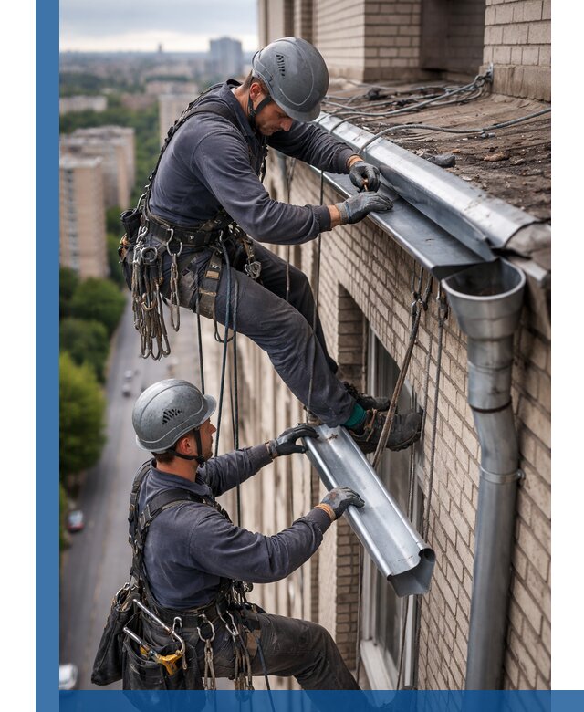 Ремонт водосточных желобов в Новокуйбышевске, быстро и качественно