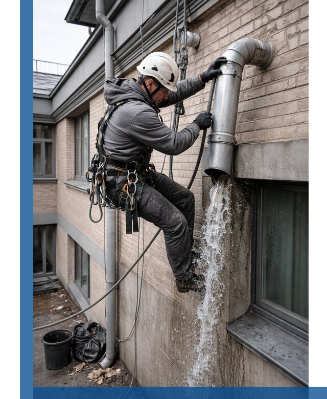 Профессиональная прочистка водосточных труб в Новокуйбышевске с гарантией