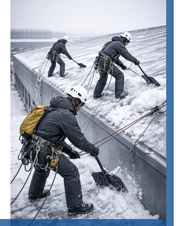 Очистка навесов от снега в Новокуйбышевске от 4609 р. | ВЫСОТНИК-Нвб