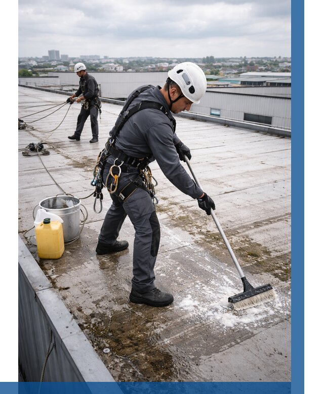 Очистка крыши по графику в Новокуйбышевске от 7682 р. | ВЫСОТНИК-Нвб