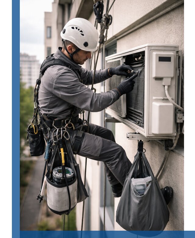 Обслуживание внешнего блока кондиционера в Новокуйбышевске профессионально