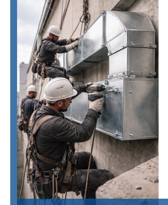 Профессиональный монтаж вентиляционных коробов в Новокуйбышевске под ключ