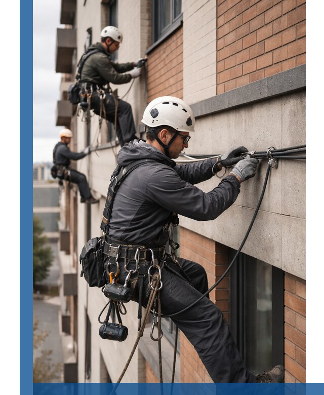 Крепление кабеля на фасаде монтаж и крепеж в Новокуйбышевске