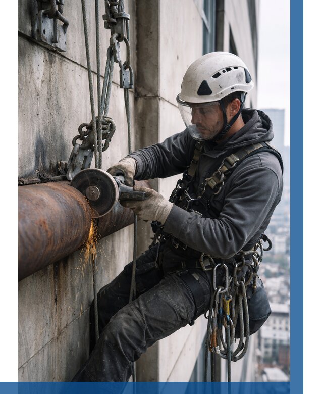 Резка металла на высоте в Новокуйбышевске по цене от 4609 р. | ВЫСОТНИК-Нвб