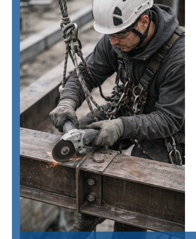 Резка металла на высоте в Новокуйбышевске для зданий и конструкций