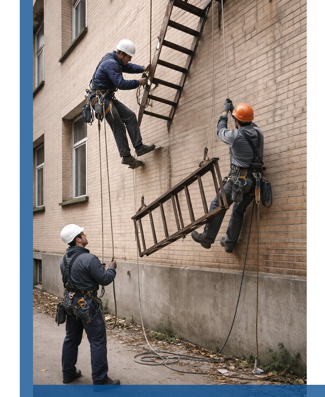 Демонтаж пожарной лестницы в Новокуйбышевске быстро и безопасно