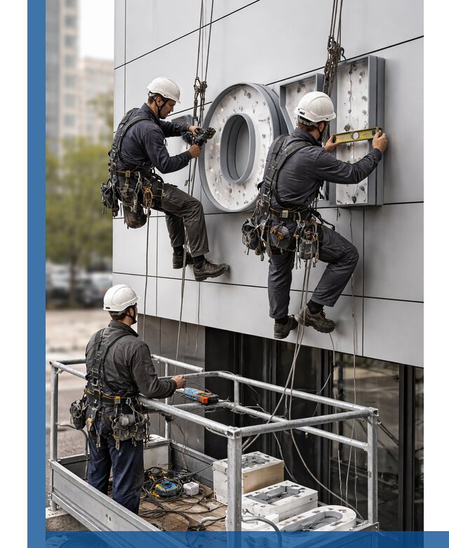 Профессиональный монтаж световых букв в Новокуйбышевске под ключ