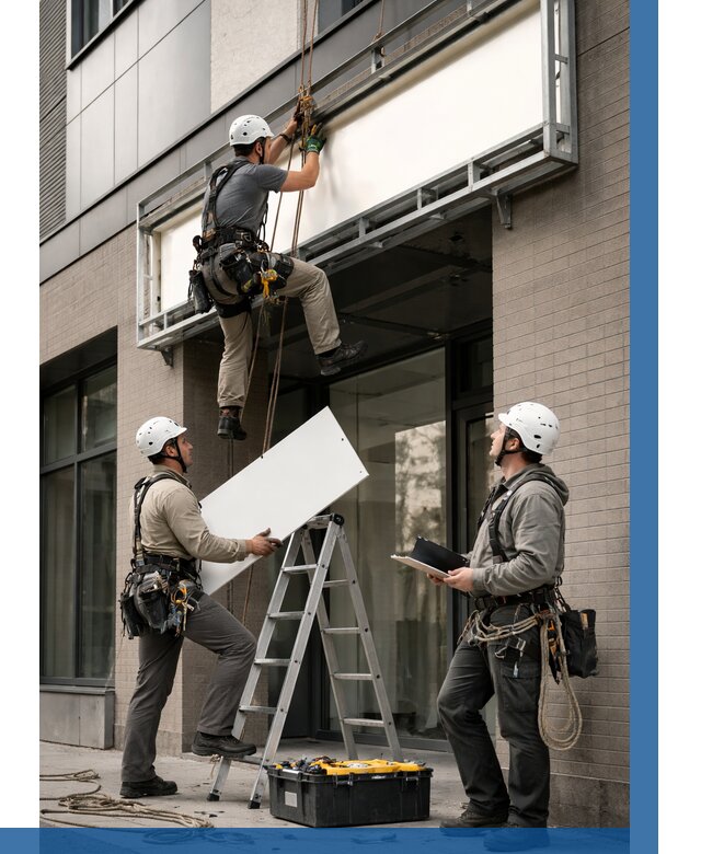 Монтаж светового короба в Новокуйбышевске от 6657 р. | ВЫСОТНИК-Нвб