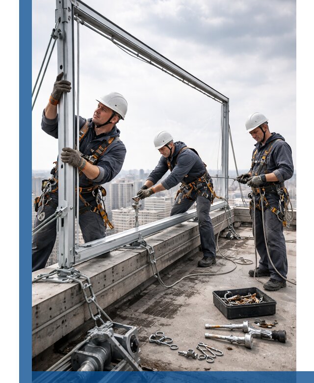 Монтаж крышных рекламных конструкций под ключ в Новокуйбышевске