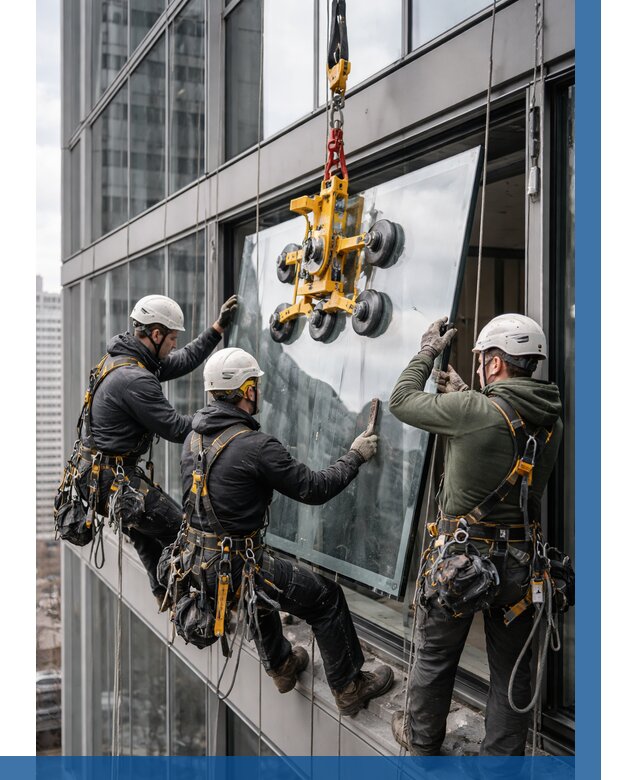 Фасадное остекление зданий под ключ в Новокуйбышевске от 10242 р. | ВЫСОТНИК-Нвб