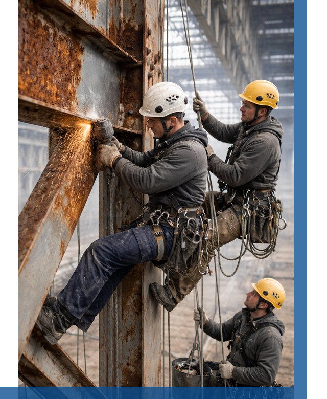 Зачистка металла от ржавчины в Новокуйбышевске от 358 р. | ВЫСОТНИК-Нвб