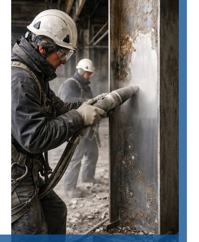 Удаление старой краски с металла в Новокуйбышевске от 461 р. | ВЫСОТНИК-Нвб