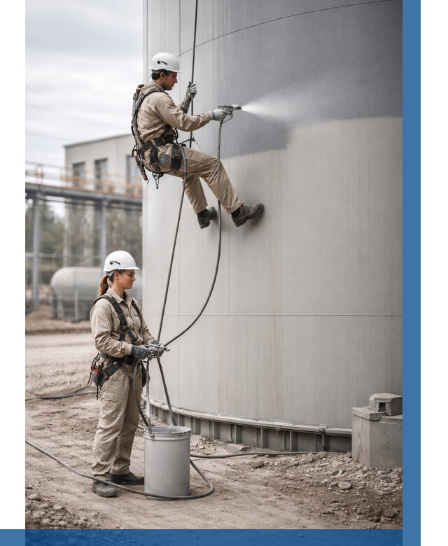 Покраска резервуаров в Новокуйбышевске от 1229 р. | ВЫСОТНИК-Нвб — заказать