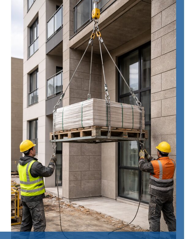 Подъем керамогранита на этаж в Новокуйбышевске от 3585 р. | ВЫСОТНИК-Нвб