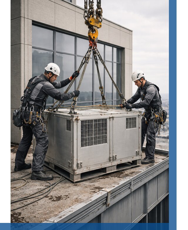 Такелажные работы на высоте в Новокуйбышевске от 8194 р. | ВЫСОТНИК-Нвб