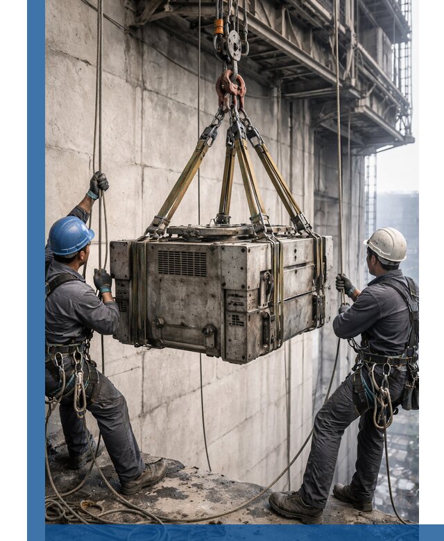 Такелажные работы на высоте, подъем и монтаж грузов в Новокуйбышевске