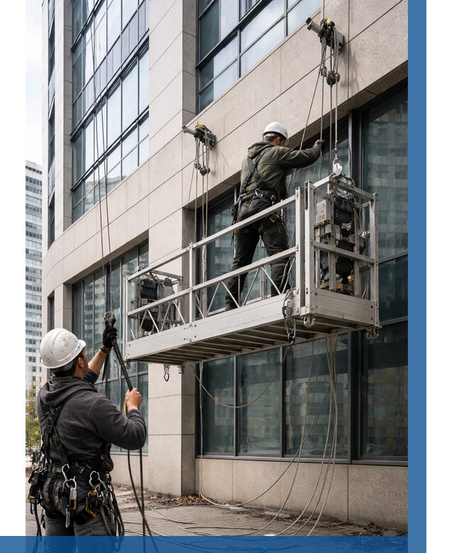 Монтаж и подъем фасадной люльки в Новокуйбышевске от 12290 р. | ВЫСОТНИК-Нвб