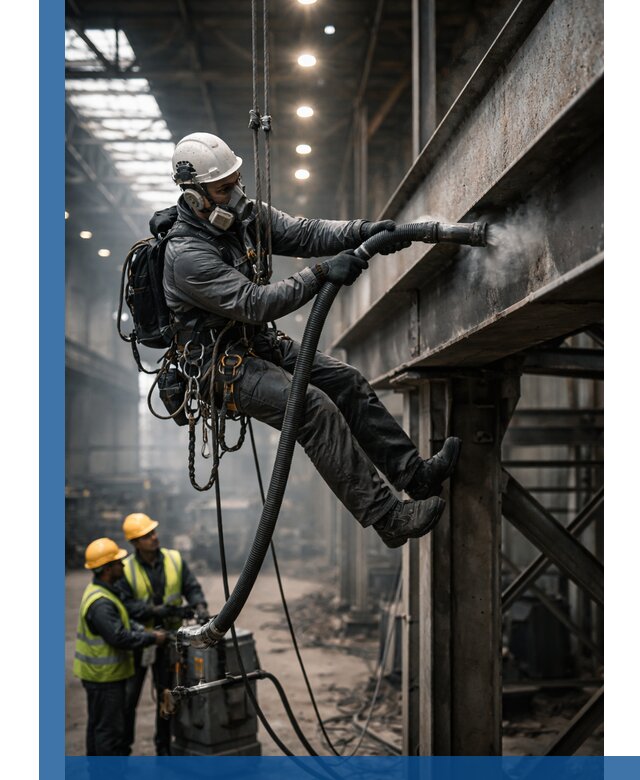 Обеспыливание конструкций в цехах промышленного производства в Новокуйбышевске