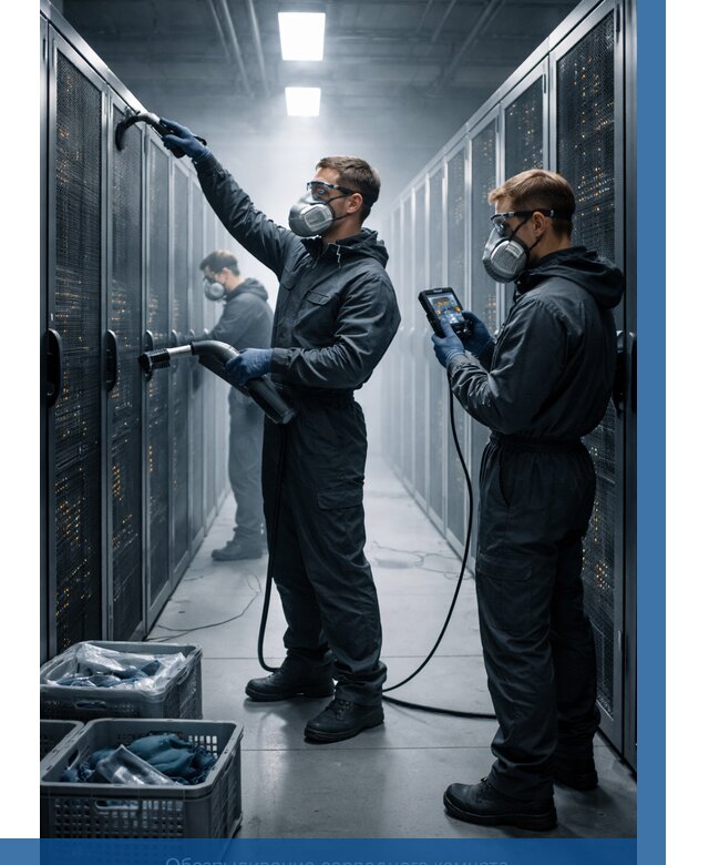 Обеспыливание серверной комнаты в Новокуйбышевске от 4609 р. | ВЫСОТНИК-Нвб