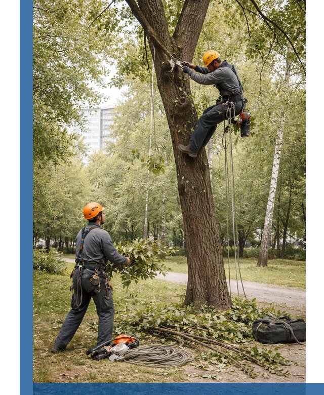 Санитарная обрезка деревьев в Новокуйбышевске, профессионально и безопасно