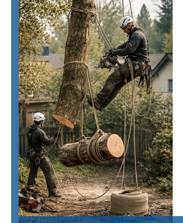 Валка деревьев частями в Новокуйбышевске, безопасно и аккуратно